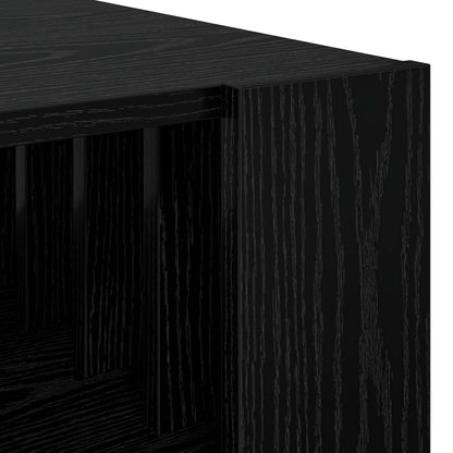 vidaXL Couchtisch Schwarz Eichen-Optik 66 x 49,5 x 45 cm Holzwerkstoff