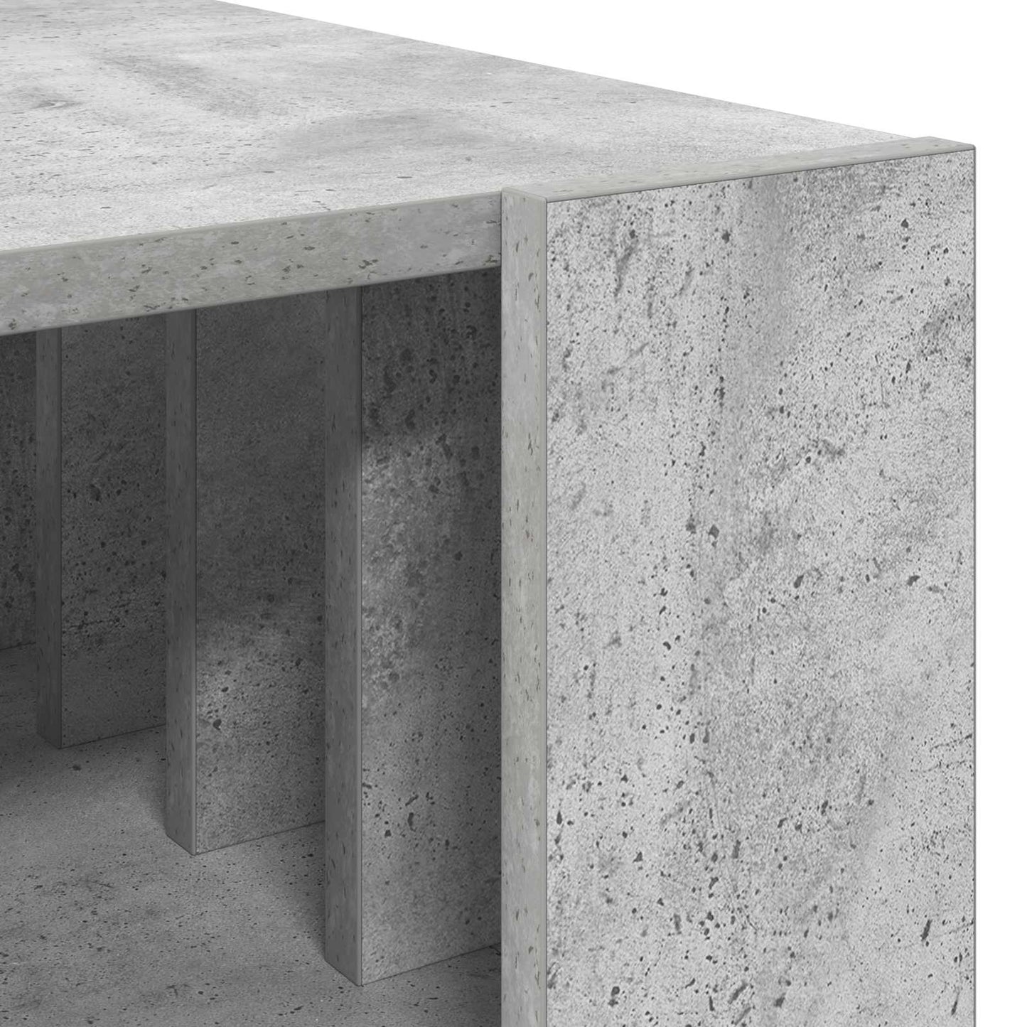 vidaXL Couchtisch Beton Grau 66 x 49,5 x 45 cm Holzwerkstoff