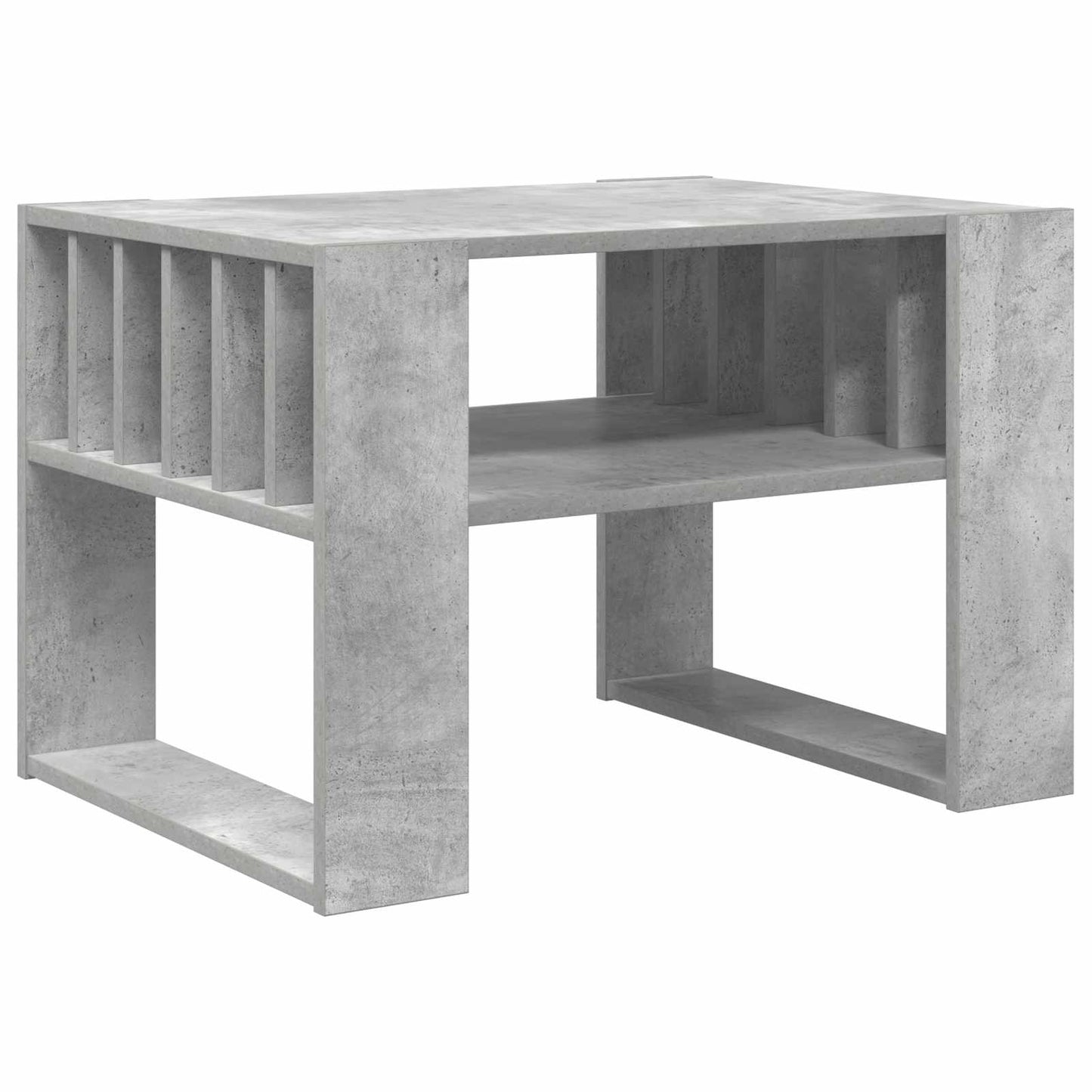 vidaXL Couchtisch Beton Grau 66 x 49,5 x 45 cm Holzwerkstoff