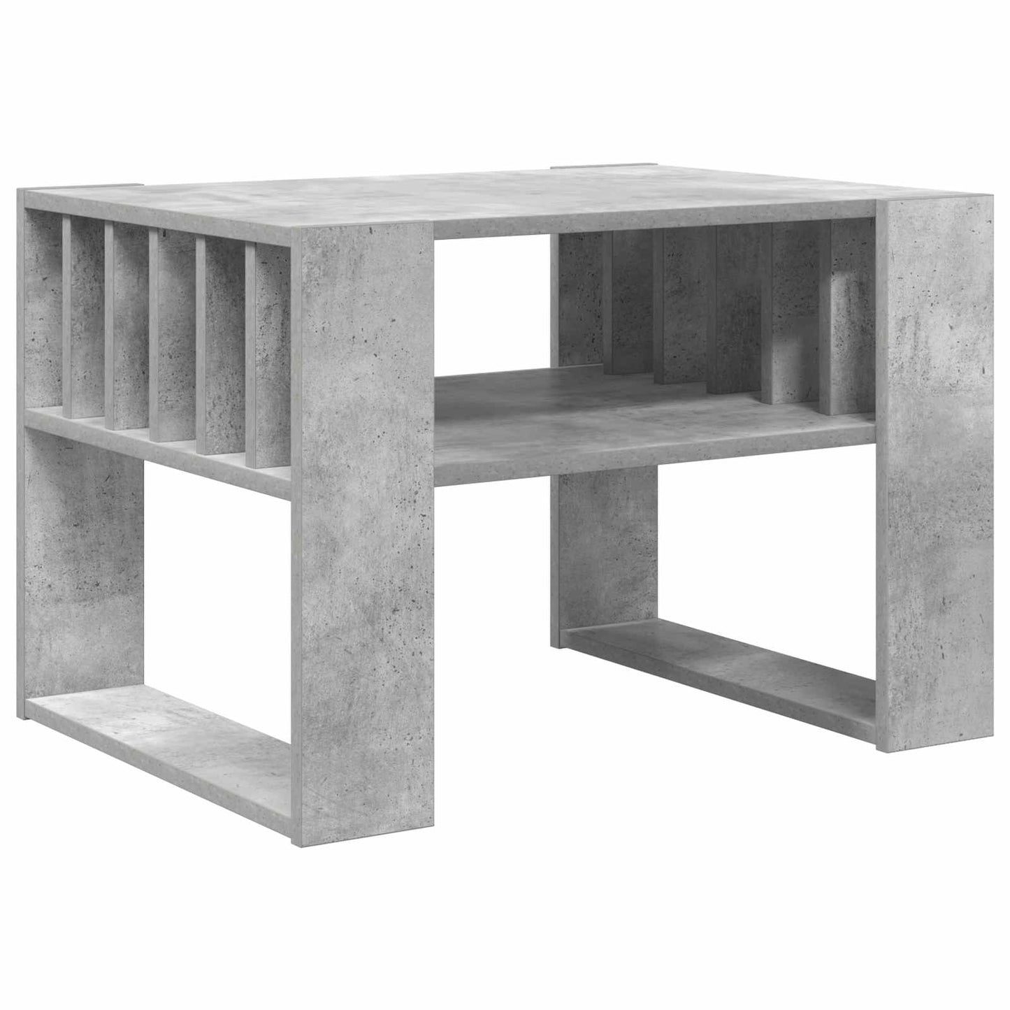 vidaXL Couchtisch Beton Grau 66 x 49,5 x 45 cm Holzwerkstoff