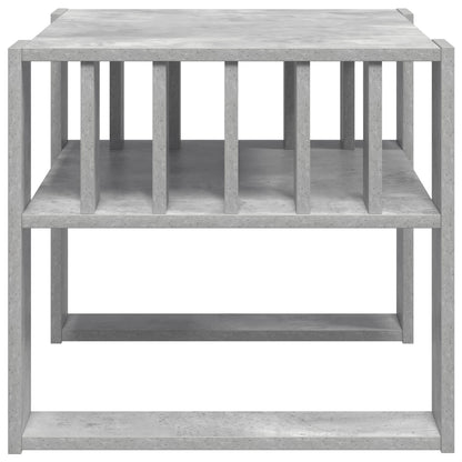 vidaXL Couchtisch Beton Grau 66 x 49,5 x 45 cm Holzwerkstoff