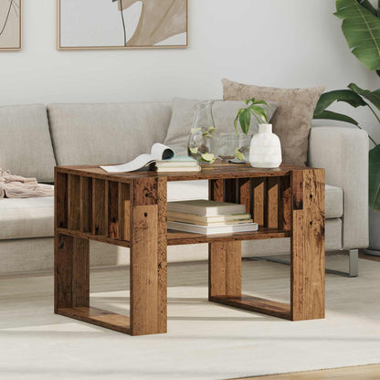 vidaXL Couchtisch Altholz 66 x 49,5 x 45 cm Holzwerkstoff