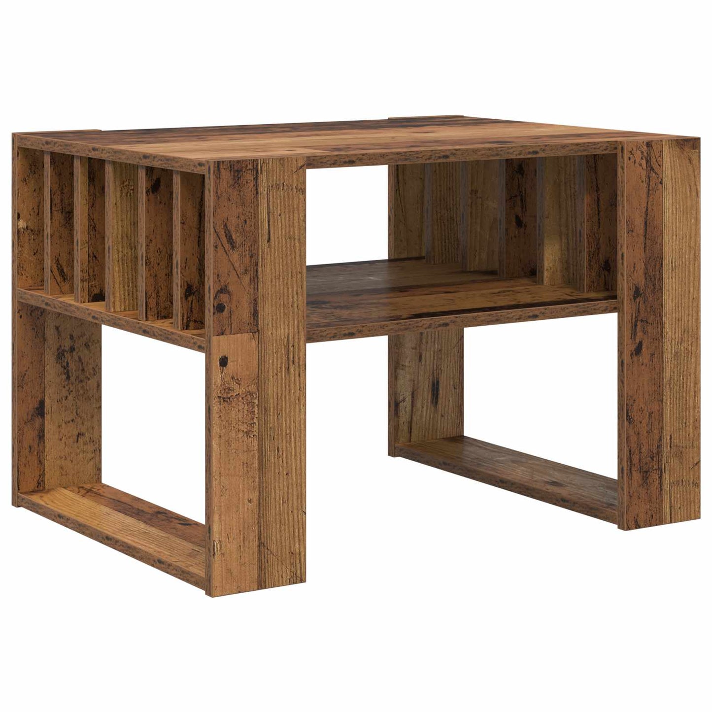 vidaXL Couchtisch Altholz 66 x 49,5 x 45 cm Holzwerkstoff