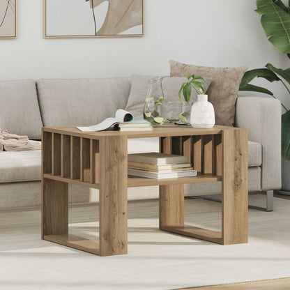 vidaXL Couchtisch Artisan-Eiche 66 x 49,5 x 45 cm Holzwerkstoff