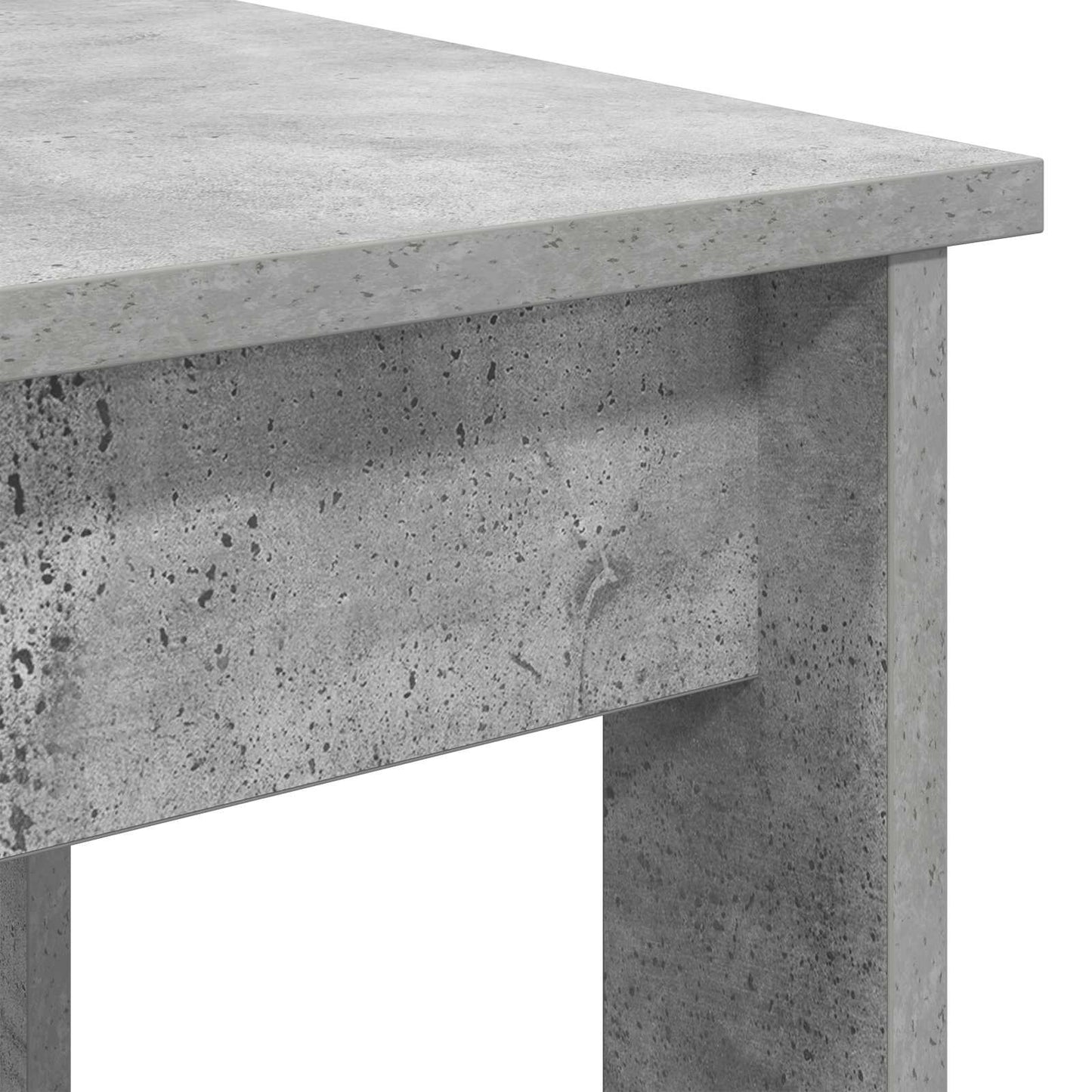 vidaXL Kaffeetisch Set 2 pcs Beton Grau Holzwerkstoff