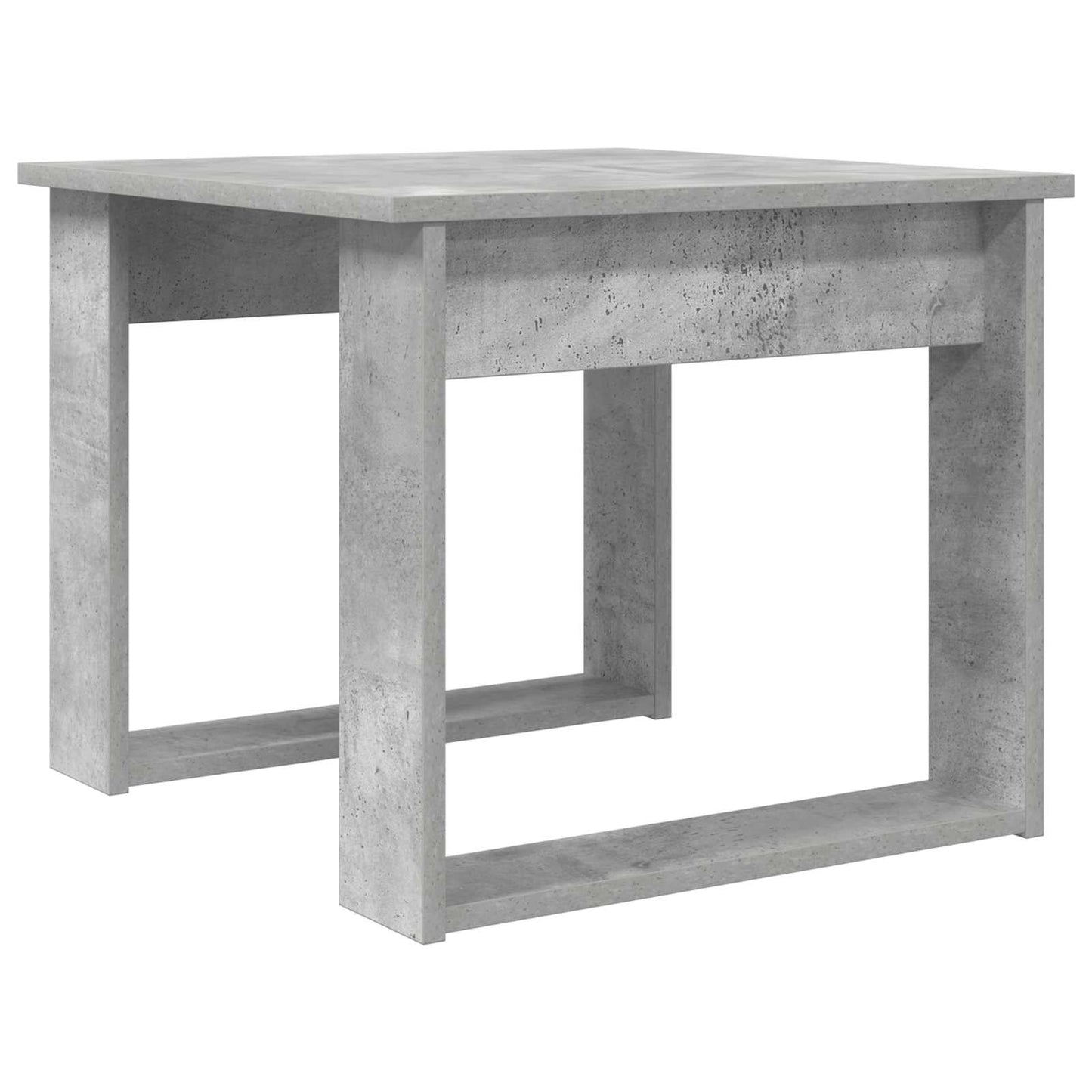 vidaXL Kaffeetisch Set 2 pcs Beton Grau Holzwerkstoff