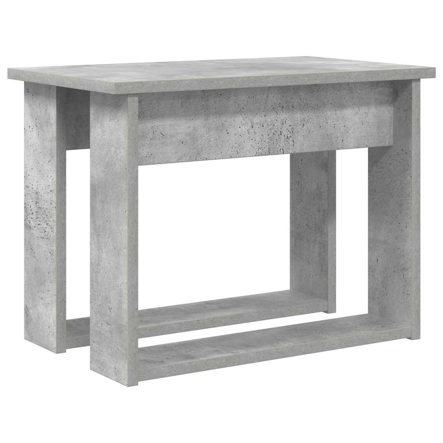 vidaXL Kaffeetisch Set 2 pcs Beton Grau Holzwerkstoff