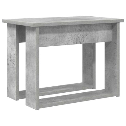 vidaXL Kaffeetisch Set 2 pcs Beton Grau Holzwerkstoff