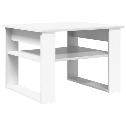 vidaXL Couchtisch mit Speicher Weiß 64 x 54 x 44 cm Holzwerkstoff