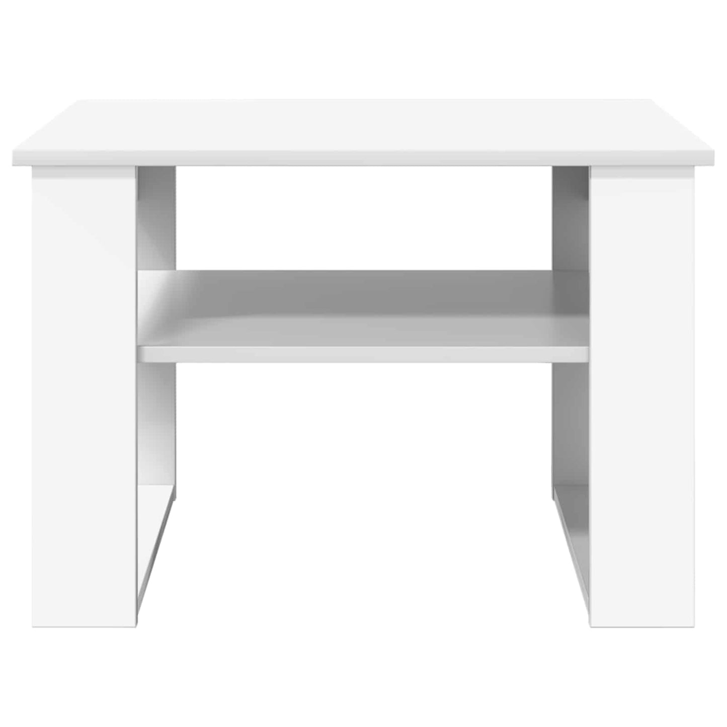 vidaXL Couchtisch mit Speicher Weiß 64 x 54 x 44 cm Holzwerkstoff