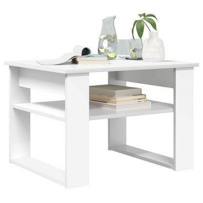 vidaXL Couchtisch mit Speicher Weiß 64 x 54 x 44 cm Holzwerkstoff