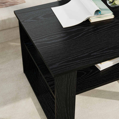 vidaXL Couchtisch Schwarz Eichen-Optik 64 x 54 x 44 cm Holzwerkstoff