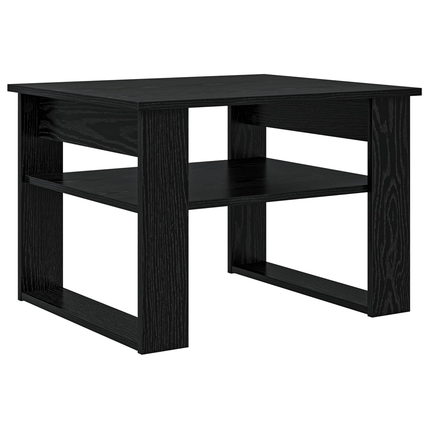 vidaXL Couchtisch Schwarz Eichen-Optik 64 x 54 x 44 cm Holzwerkstoff