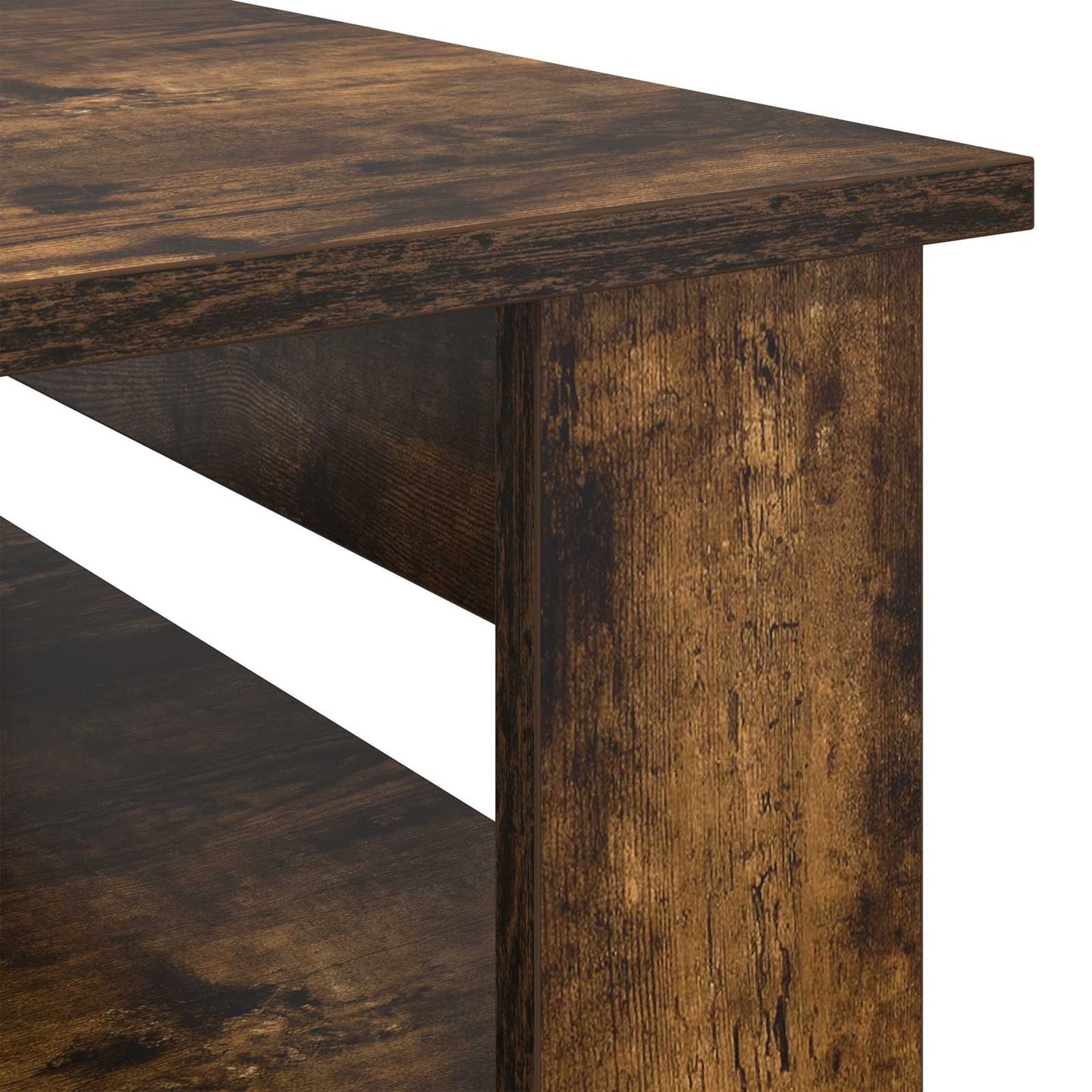 vidaXL Couchtisch Geräucherte Eiche 64 x 54 x 44 cm Holzwerkstoff