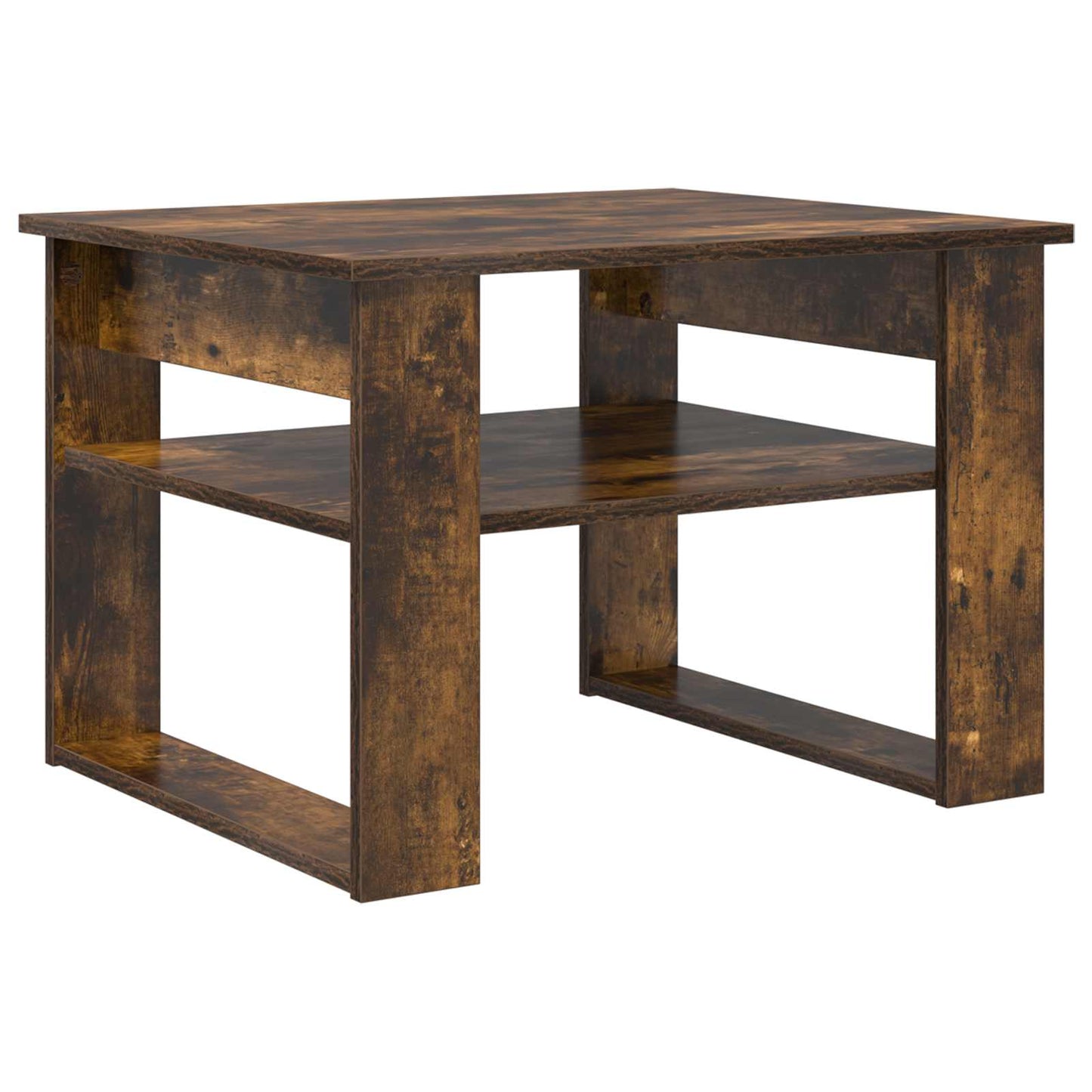 vidaXL Couchtisch Geräucherte Eiche 64 x 54 x 44 cm Holzwerkstoff
