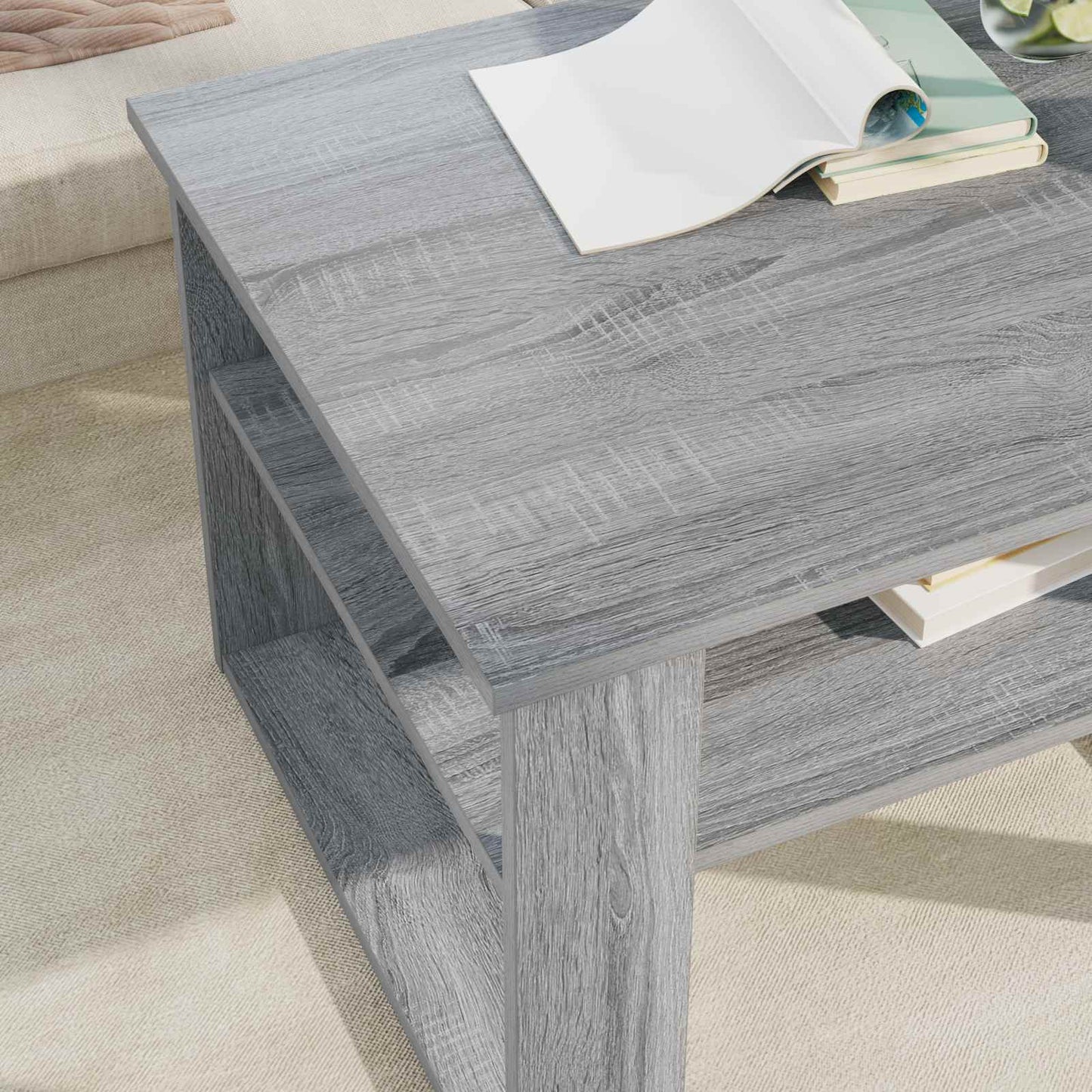 vidaXL Couchtisch Graues Sonoma 64 x 54 x 44 cm Holzwerkstoff