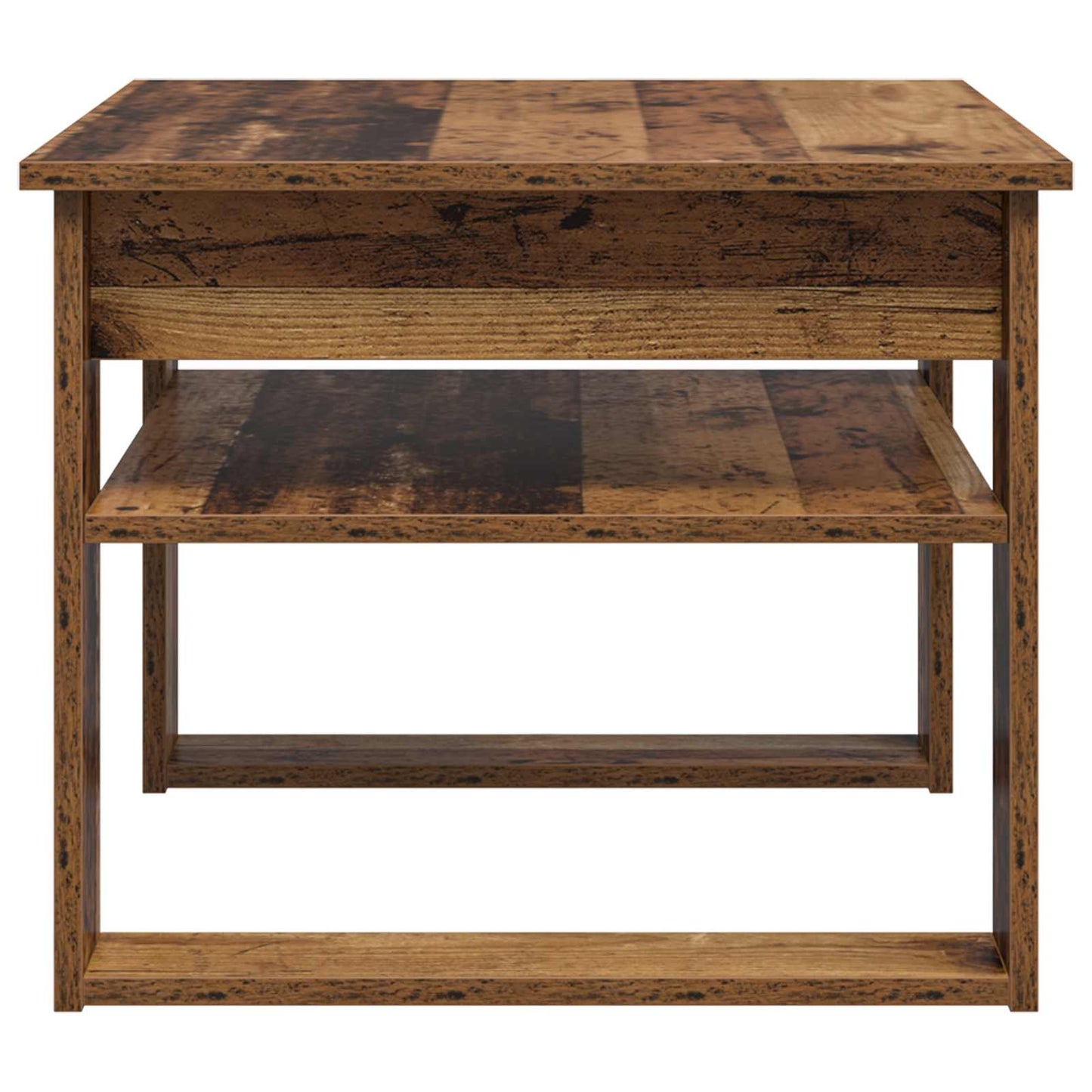 vidaXL Couchtisch mit Speicher Altholz 64 x 54 x 44 cm Holzwerkstoff