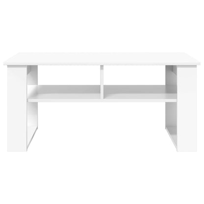 vidaXL Couchtisch mit Speicher Weiß 96 x 54 x 44 cm Holzwerkstoff