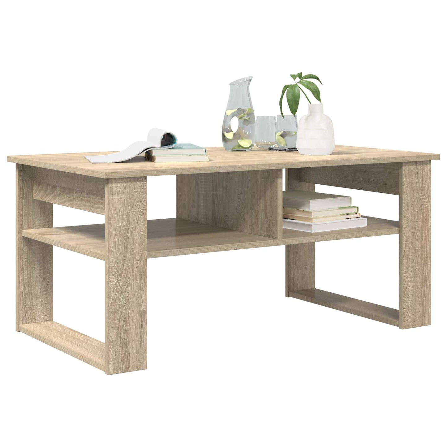 vidaXL Couchtisch Sonoma-Eiche 96 x 54 x 44 cm Holzwerkstoff
