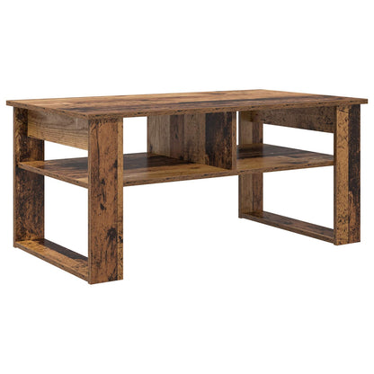 Couchtisch mit Speicher Altholz 96 x 54 x 44 cm Holzwerkstoff