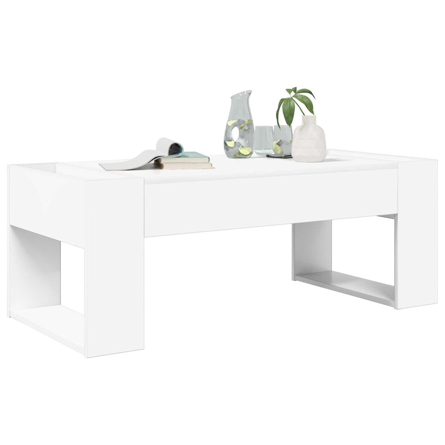 vidaXL Couchtisch Weiß 110 x 50 x 41 cm Holzwerkstoff