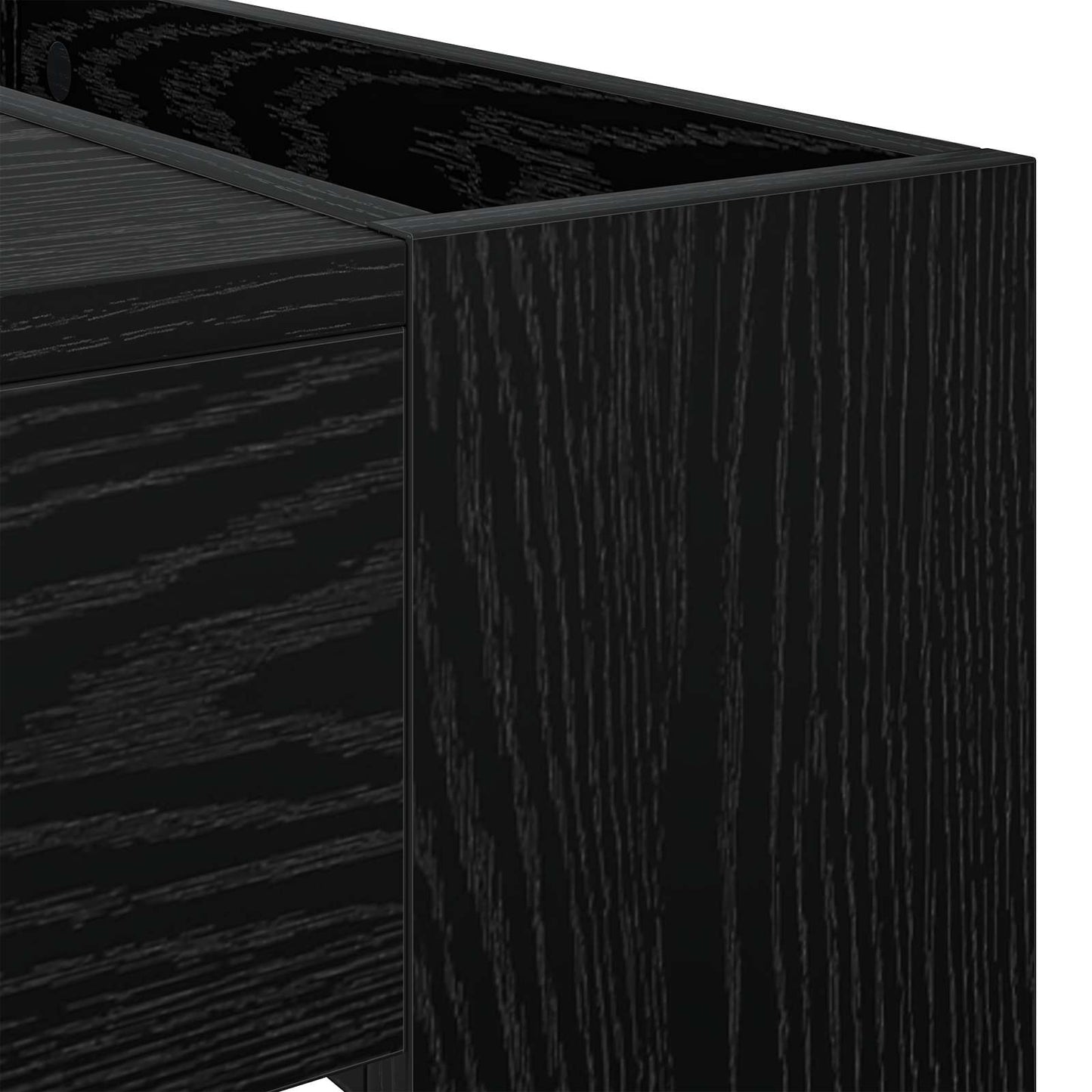 vidaXL Couchtisch Schwarz Eichen-Optik 110 x 50 x 41 cm Holzwerkstoff