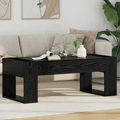 vidaXL Couchtisch Schwarz Eichen-Optik 110 x 50 x 41 cm Holzwerkstoff