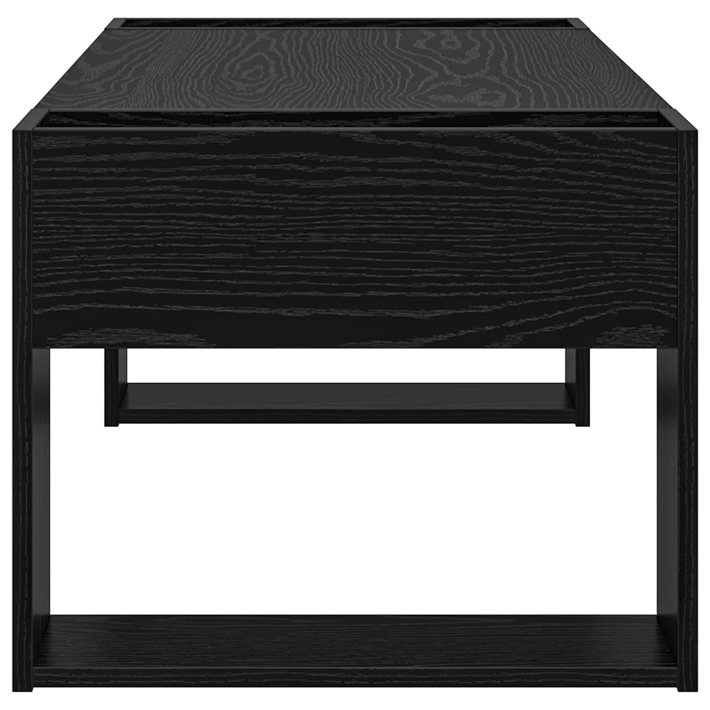 vidaXL Couchtisch Schwarz Eichen-Optik 110 x 50 x 41 cm Holzwerkstoff