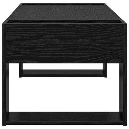 vidaXL Couchtisch Schwarz Eichen-Optik 110 x 50 x 41 cm Holzwerkstoff