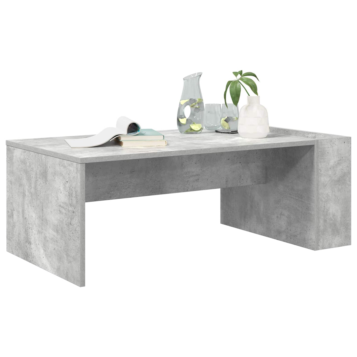 Couchtisch Beton Grau 95 x 50 x 34 cm Holzwerkstoff