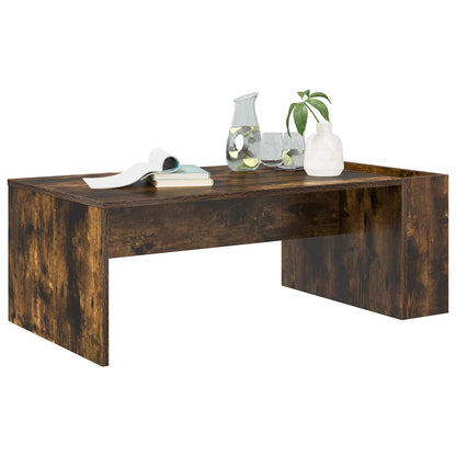 vidaXL Couchtisch Geräucherte Eiche 95 x 50 x 34 cm Holzwerkstoff