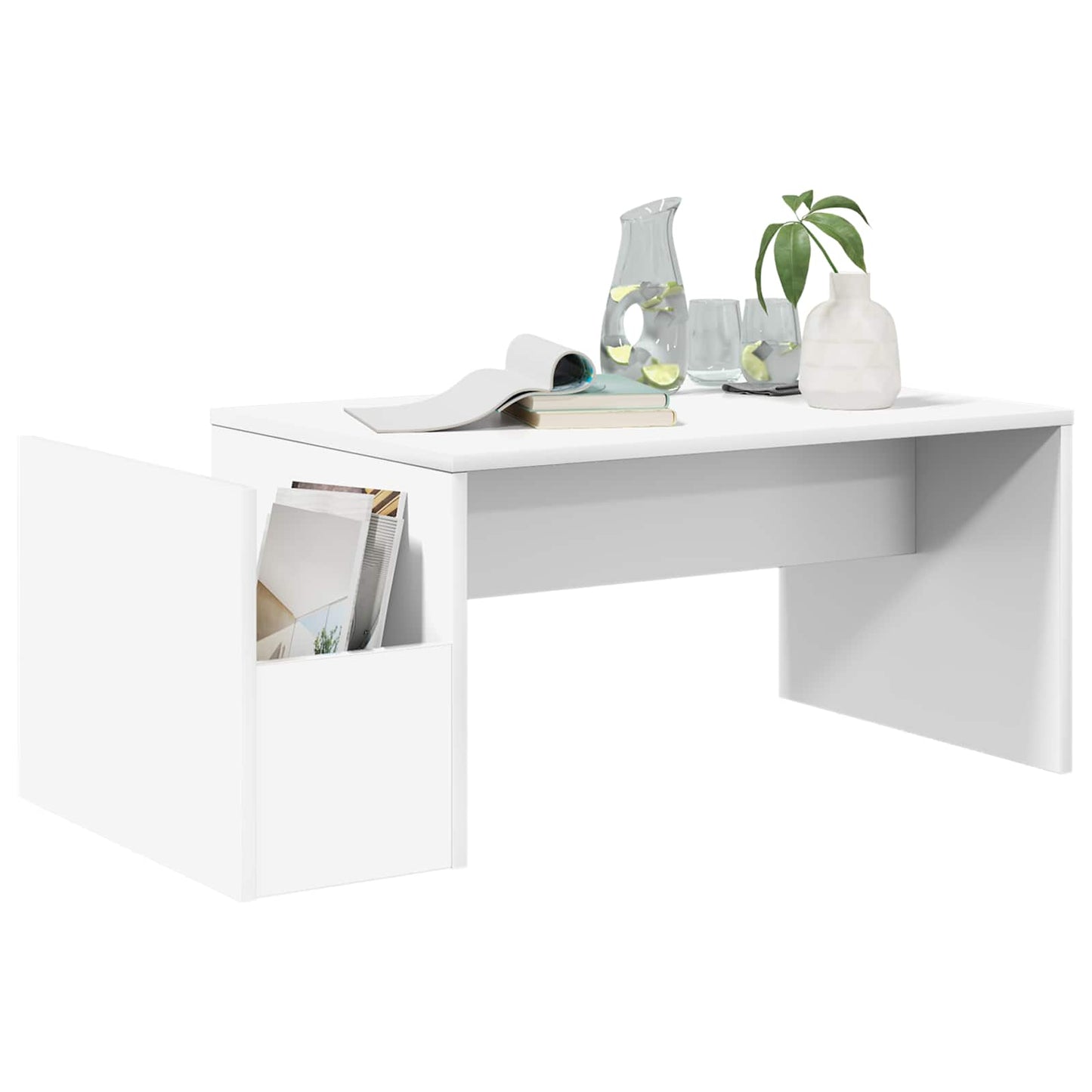 vidaXL Couchtisch Weiß 90 x 45 x 35 cm Holzwerkstoff