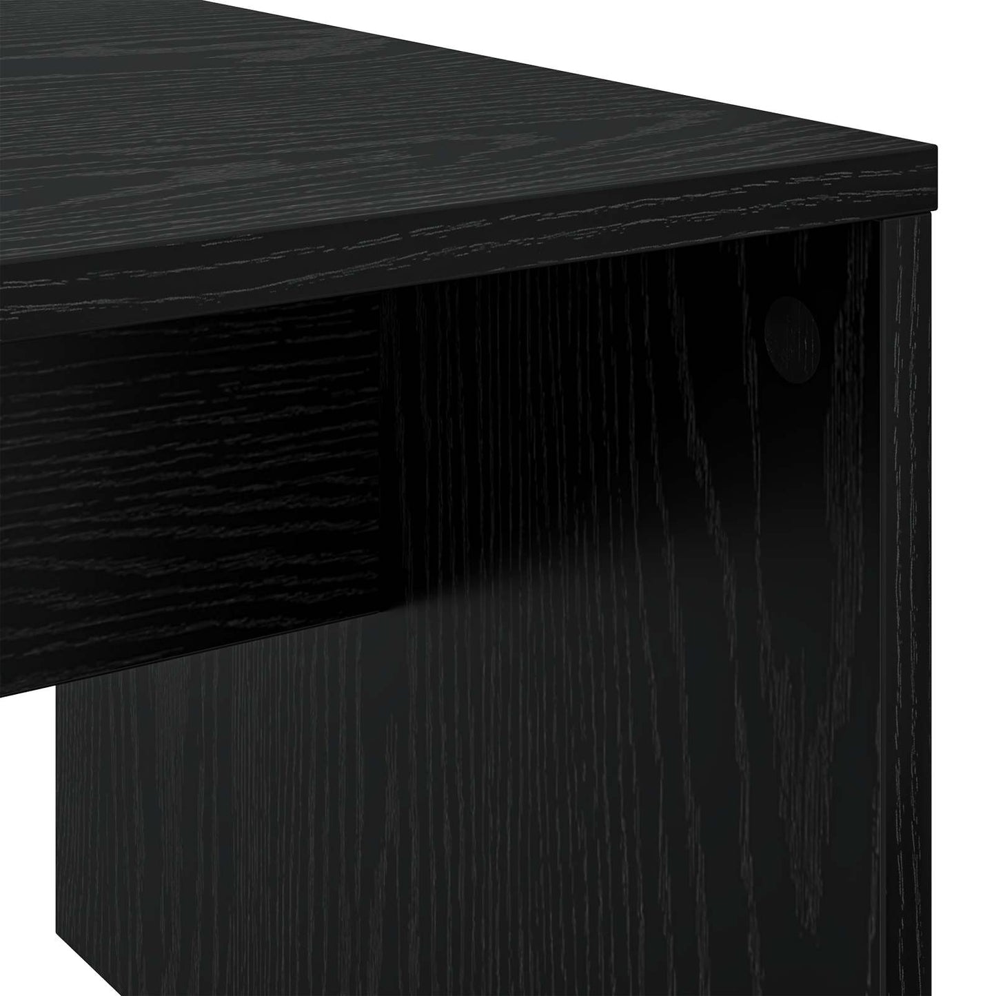 Couchtisch Schwarz Eichen-Optik 90 x 45 x 35 cm Holzwerkstoff