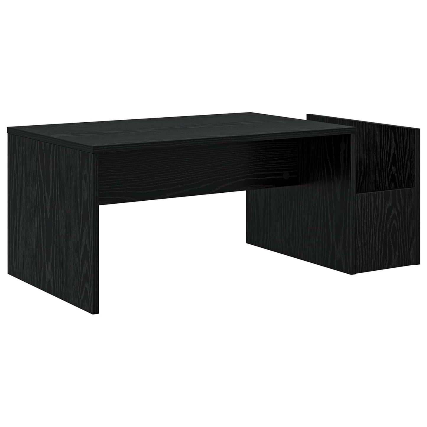 Couchtisch Schwarz Eichen-Optik 90 x 45 x 35 cm Holzwerkstoff