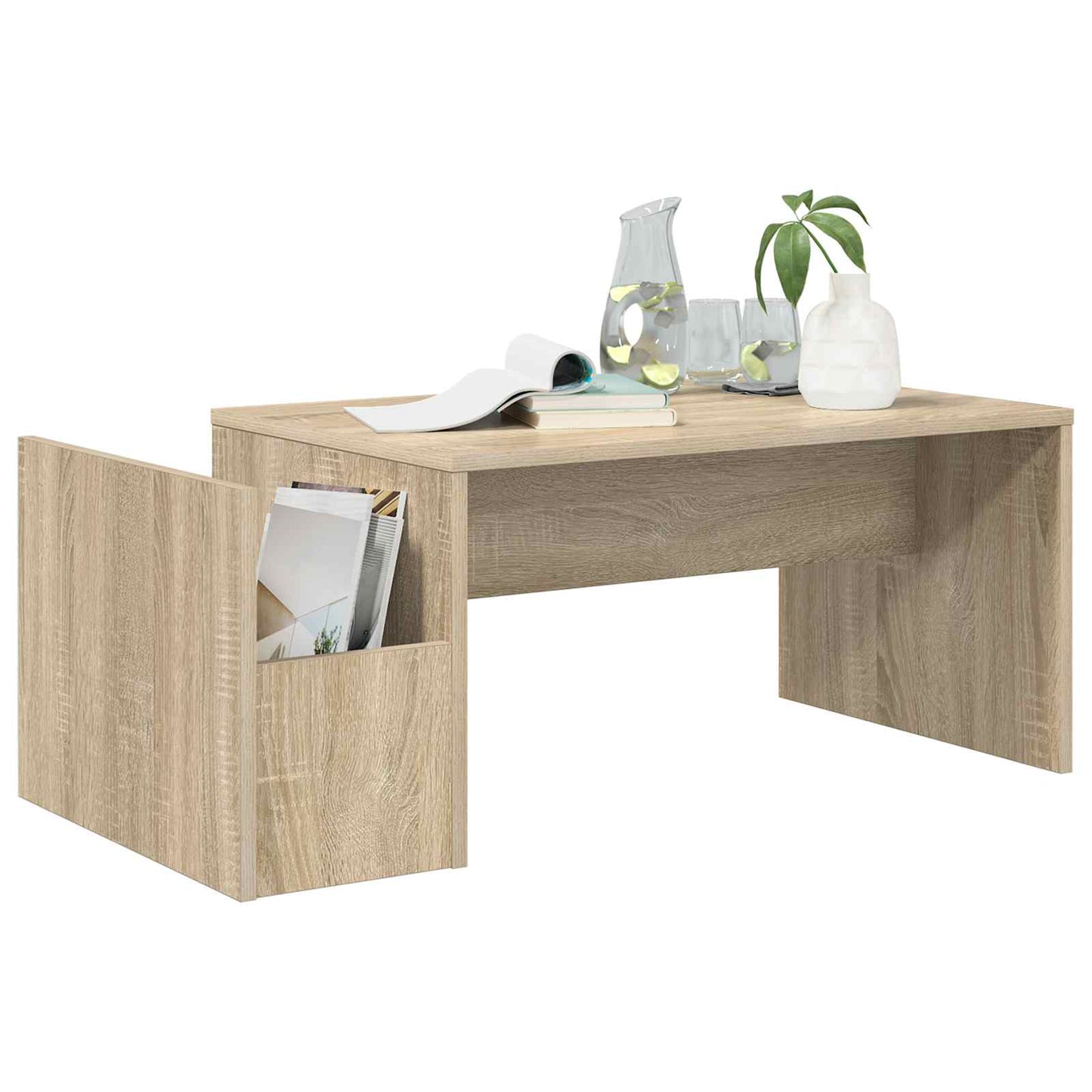 vidaXL Couchtisch Sonoma-Eiche 90 x 45 x 35 cm Holzwerkstoff