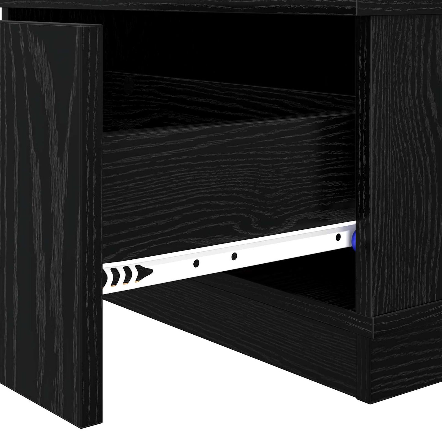 vidaXL Couchtisch Schwarz Eichen-Optik 95 x 55 x 31 cm Holzwerkstoff