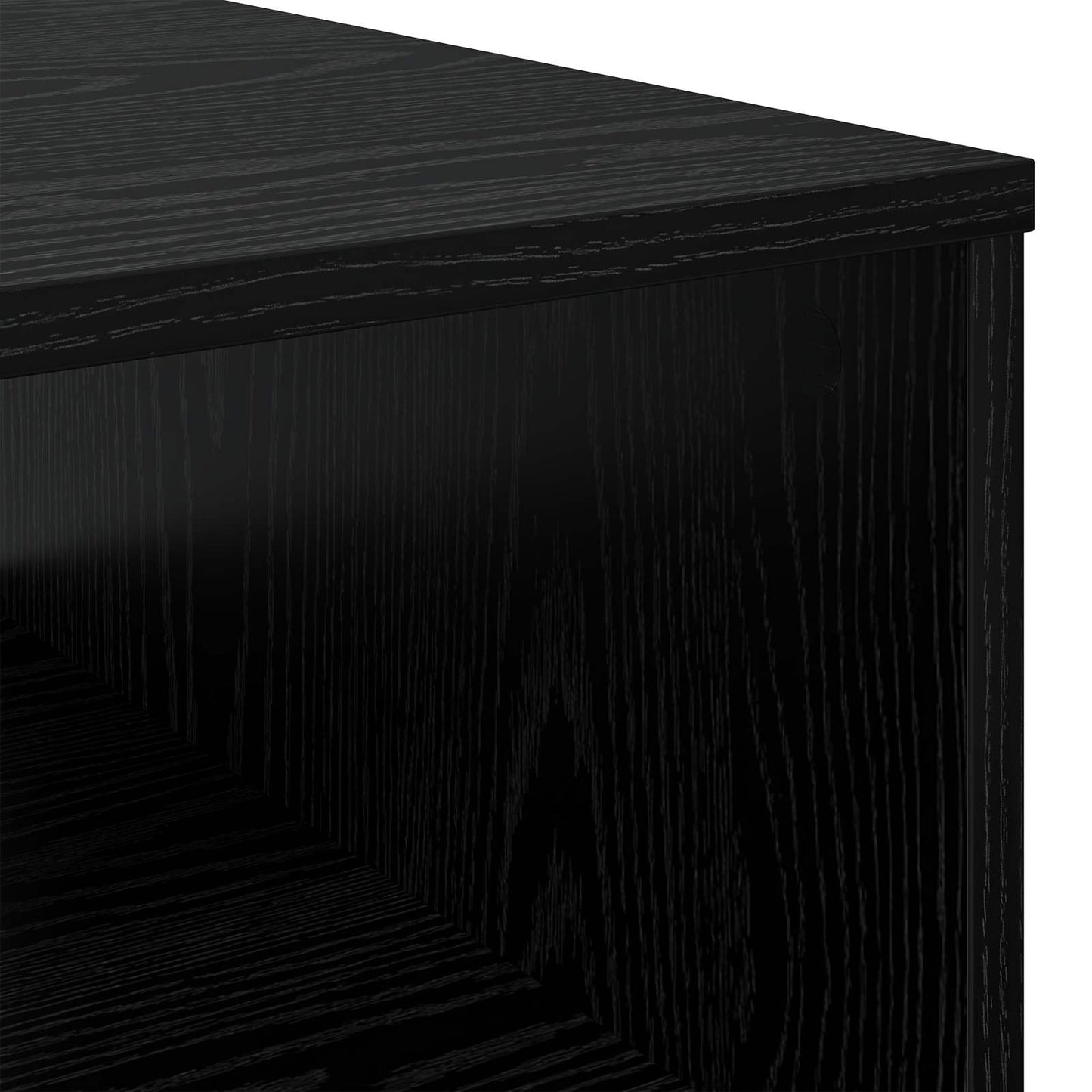 vidaXL Couchtisch Schwarz Eichen-Optik 95 x 55 x 31 cm Holzwerkstoff