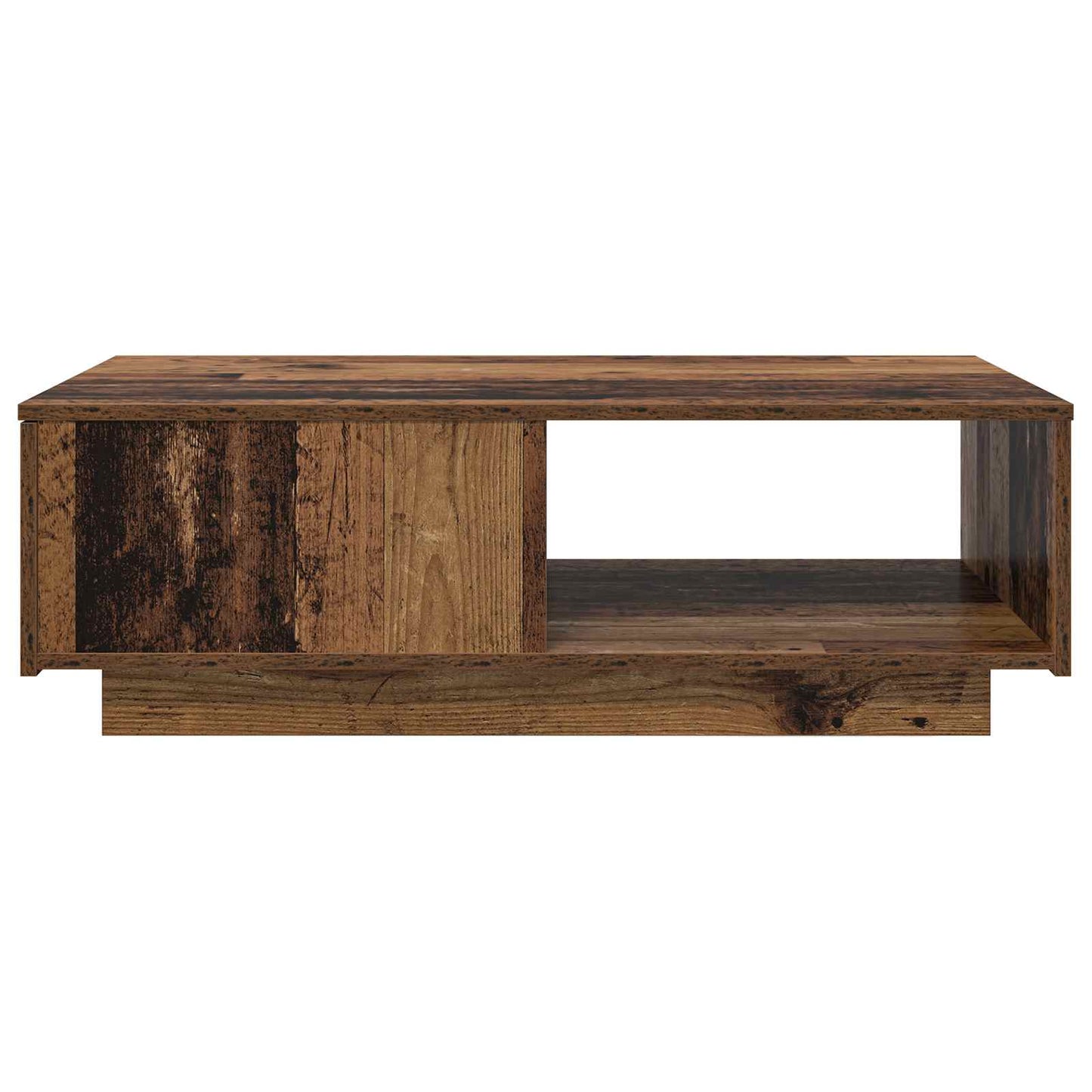 Couchtisch mit Schubladen Altholz 95 x 55 x 31 cm Holzwerkstoff