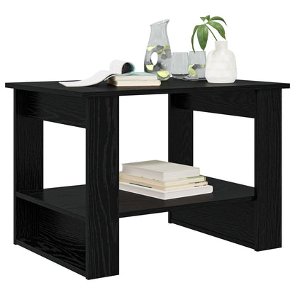 vidaXL Couchtisch Schwarz Eichen-Optik 72 x 50 x 50 cm Holzwerkstoff