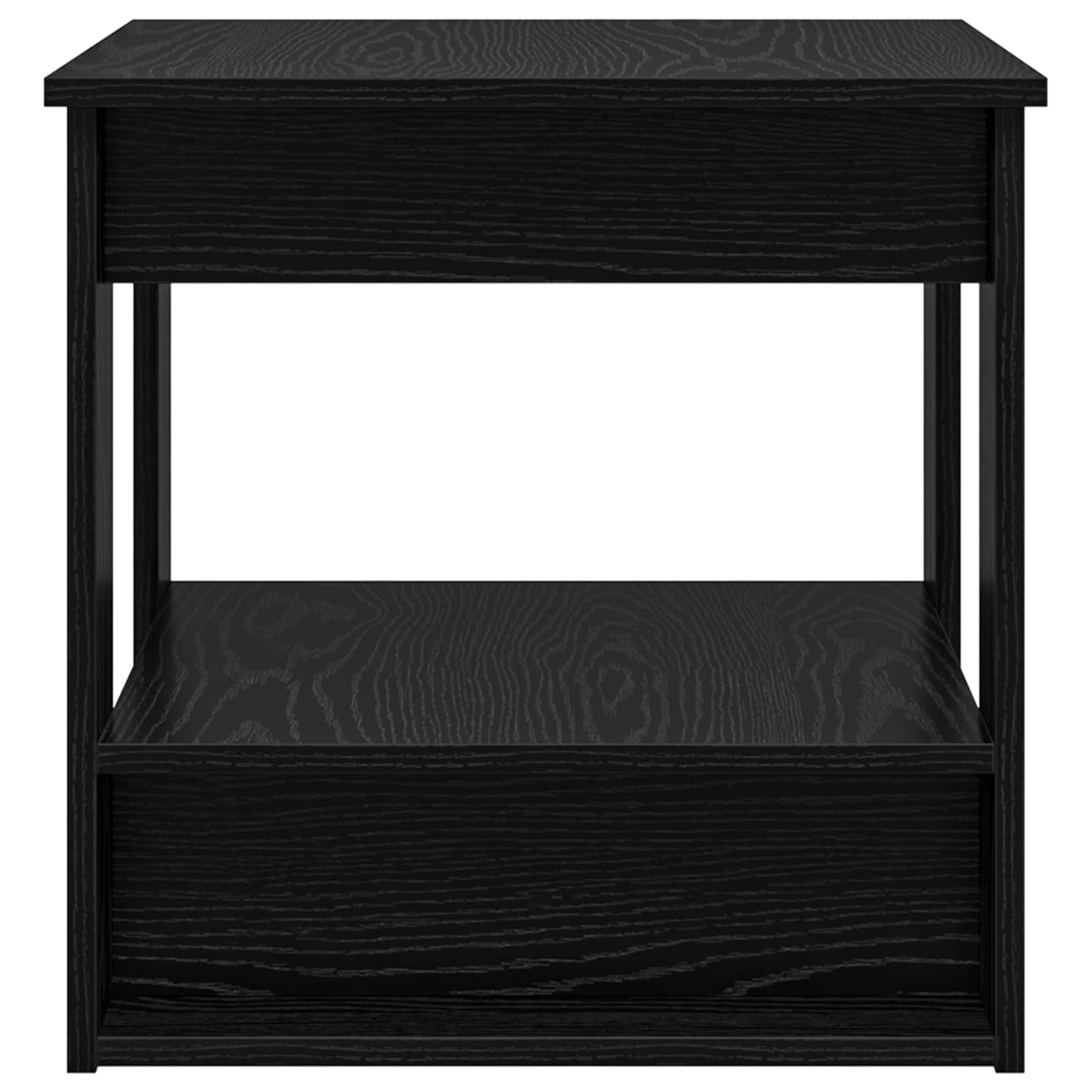 vidaXL Couchtisch Schwarz Eichen-Optik 51 x 50 x 50 cm Holzwerkstoff