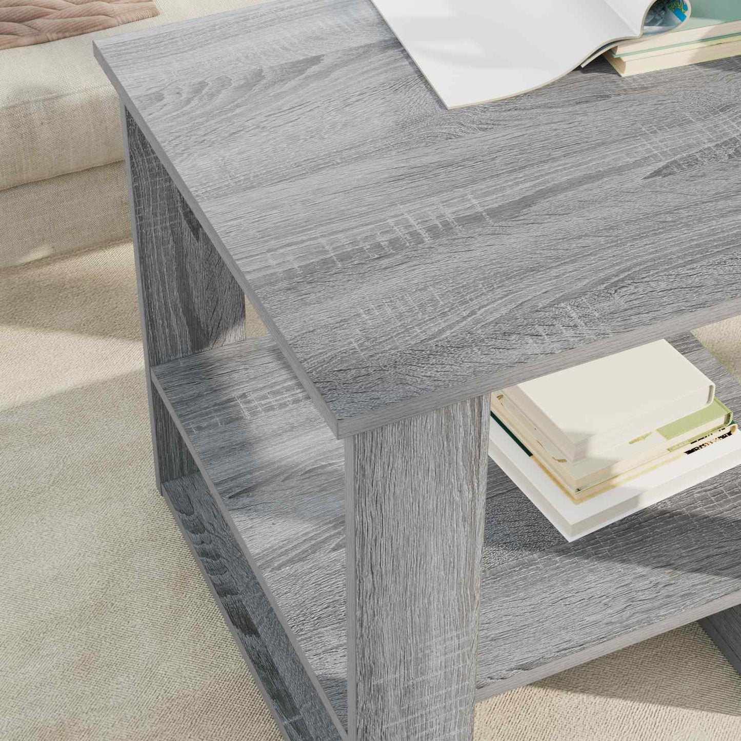vidaXL Couchtisch Graues Sonoma 51 x 50 x 50 cm Holzwerkstoff