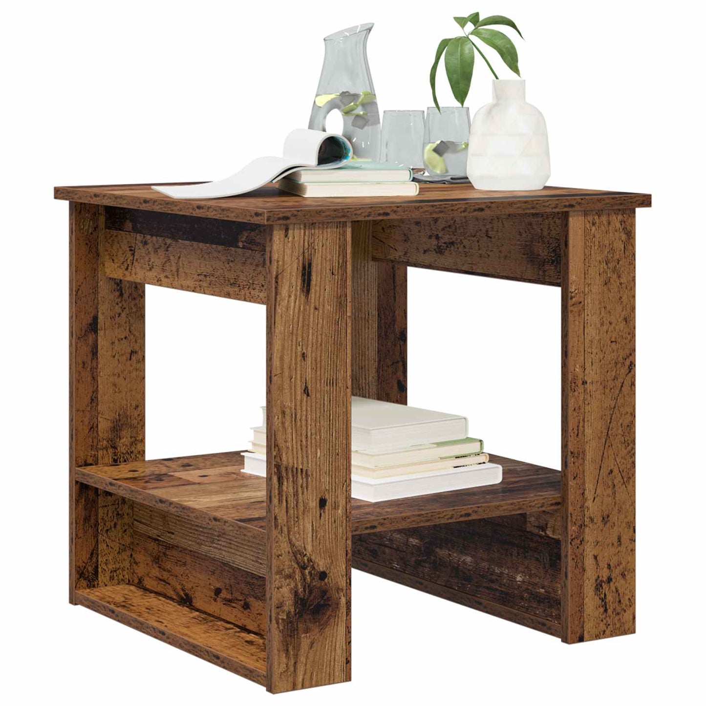 vidaXL Couchtisch Altholz 51 x 50 x 50 cm Holzwerkstoff