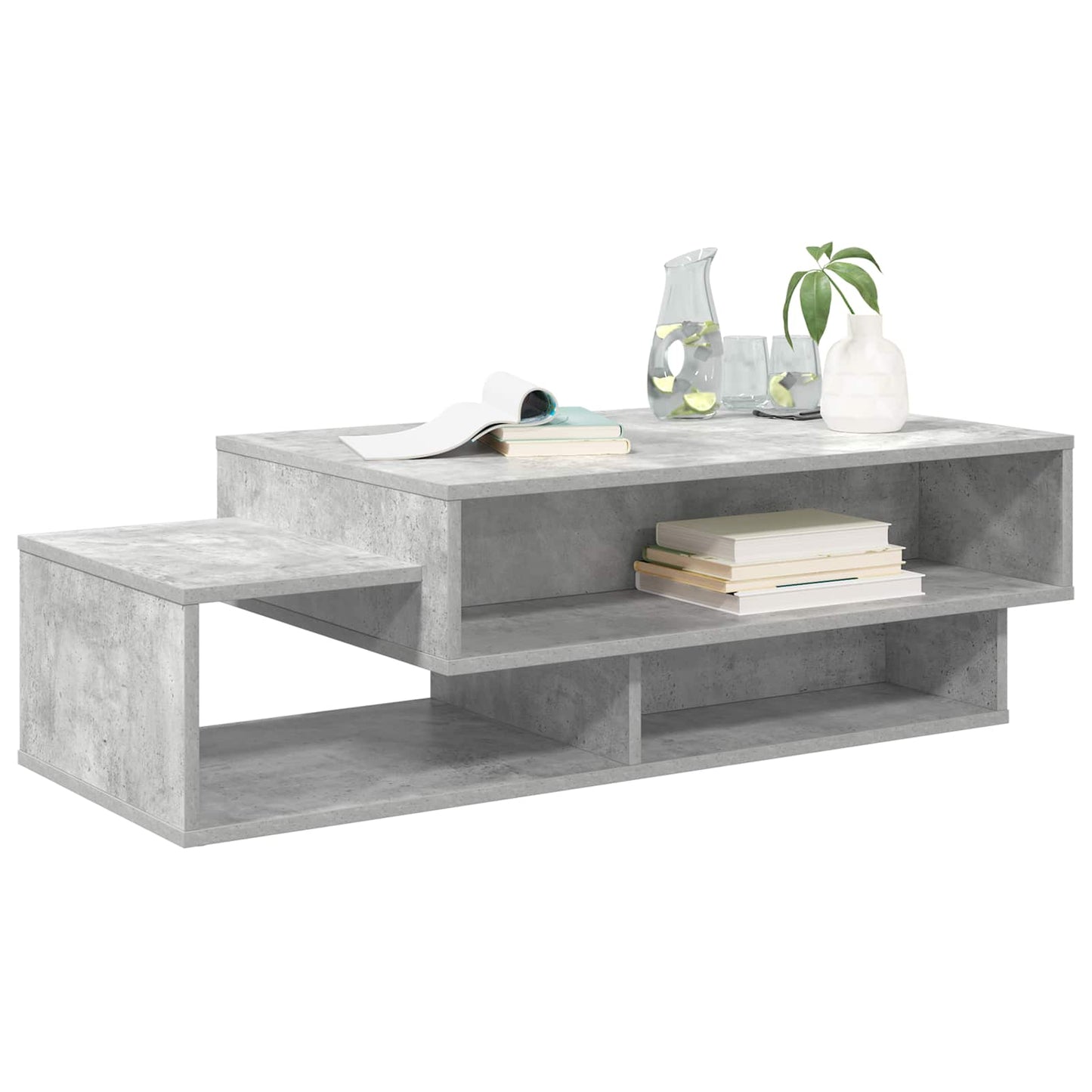 vidaXL Couchtisch Beton Grau 105 x 50 x 32,5 cm Holzwerkstoff