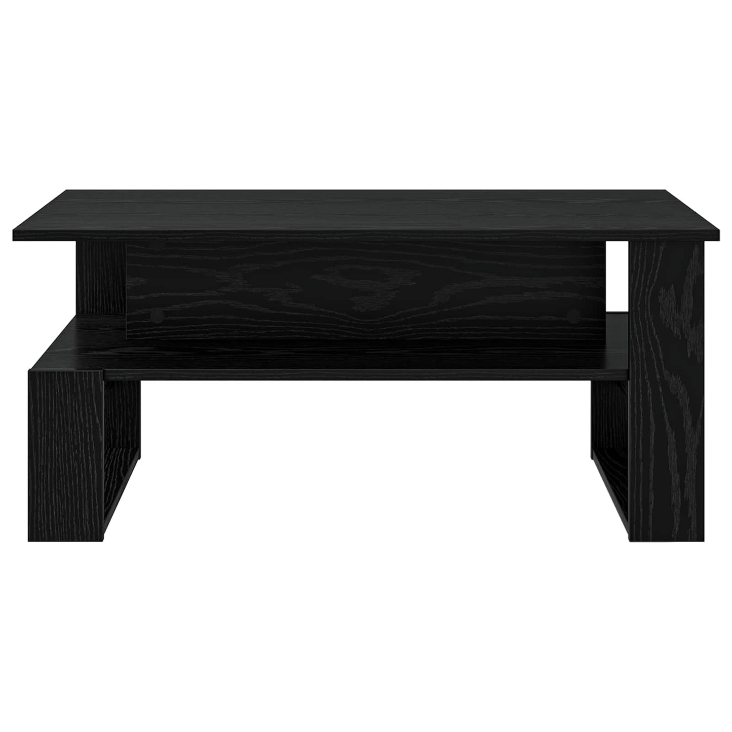 vidaXL Couchtisch Schwarz Eichen-Optik 90 x 50 x 40 cm Holzwerkstoff