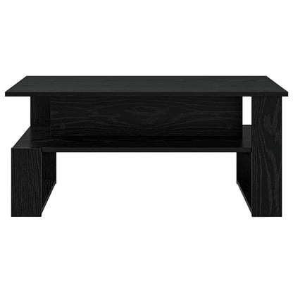 vidaXL Couchtisch Schwarz Eichen-Optik 90 x 50 x 40 cm Holzwerkstoff