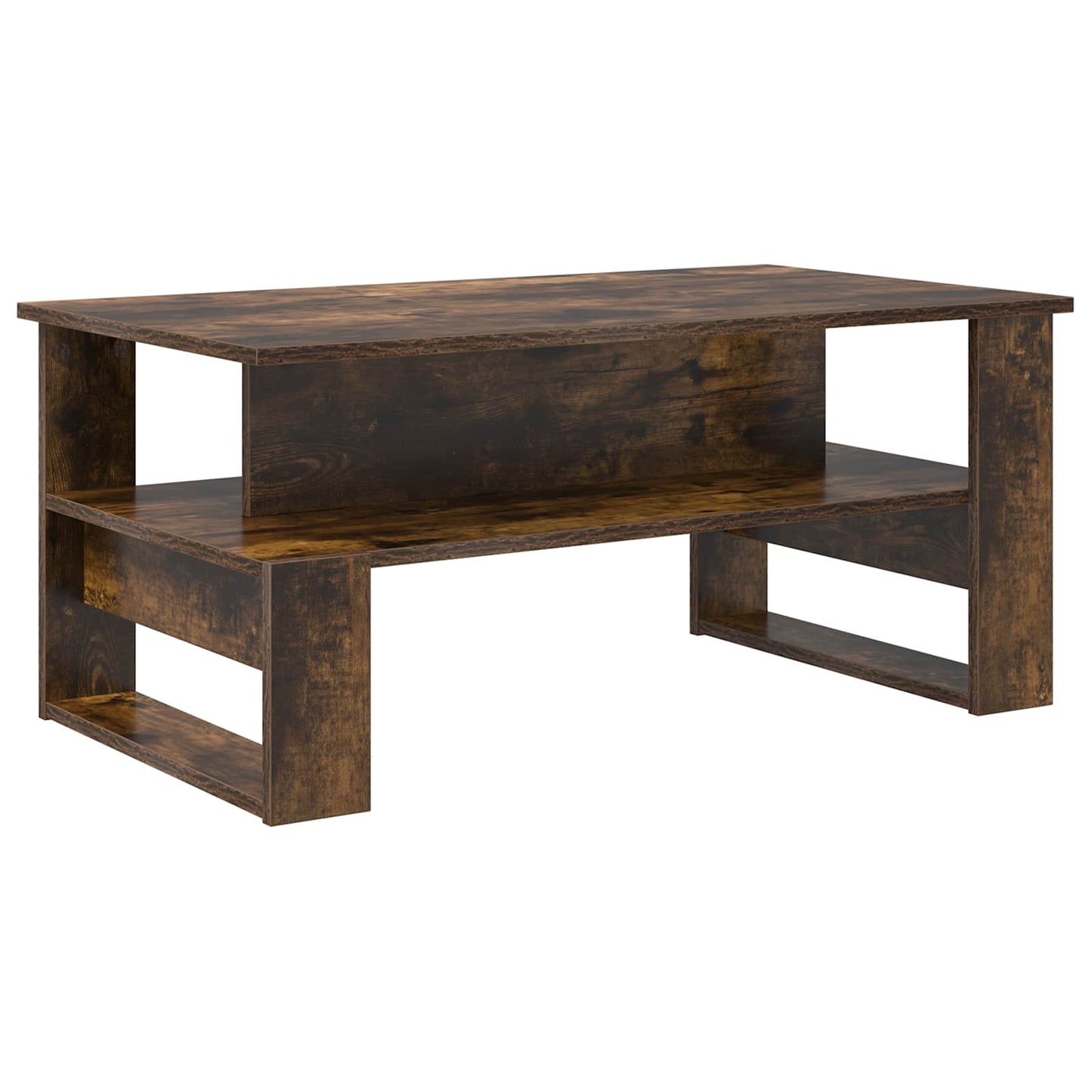 vidaXL Couchtisch Geräucherte Eiche 90 x 50 x 40 cm Holzwerkstoff