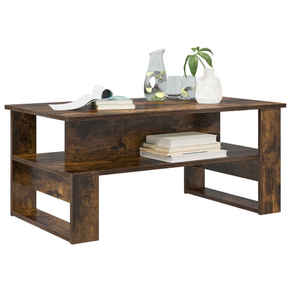 vidaXL Couchtisch Geräucherte Eiche 90 x 50 x 40 cm Holzwerkstoff