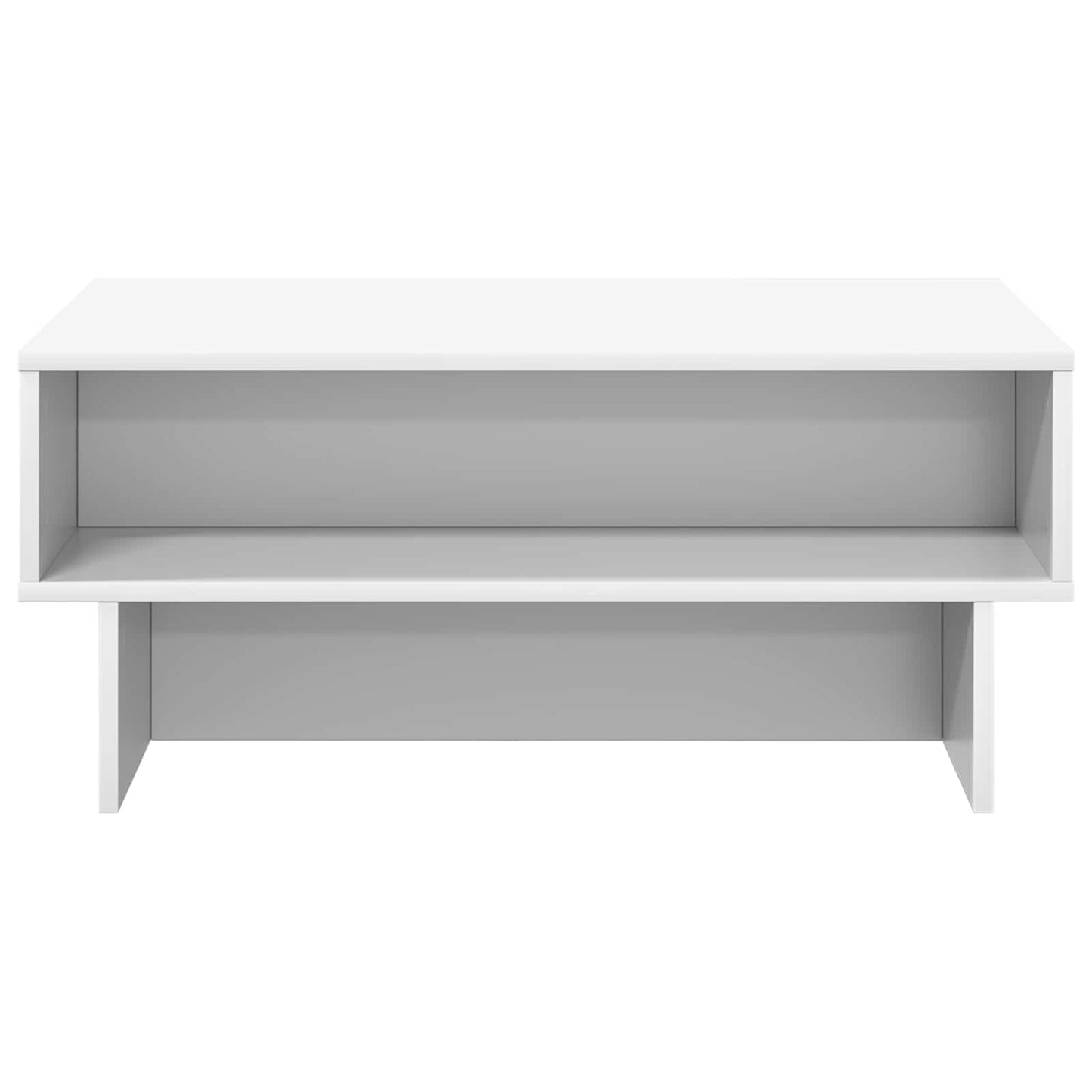 Couchtisch Weiß 80 x 46 x 35 cm Holzwerkstoff