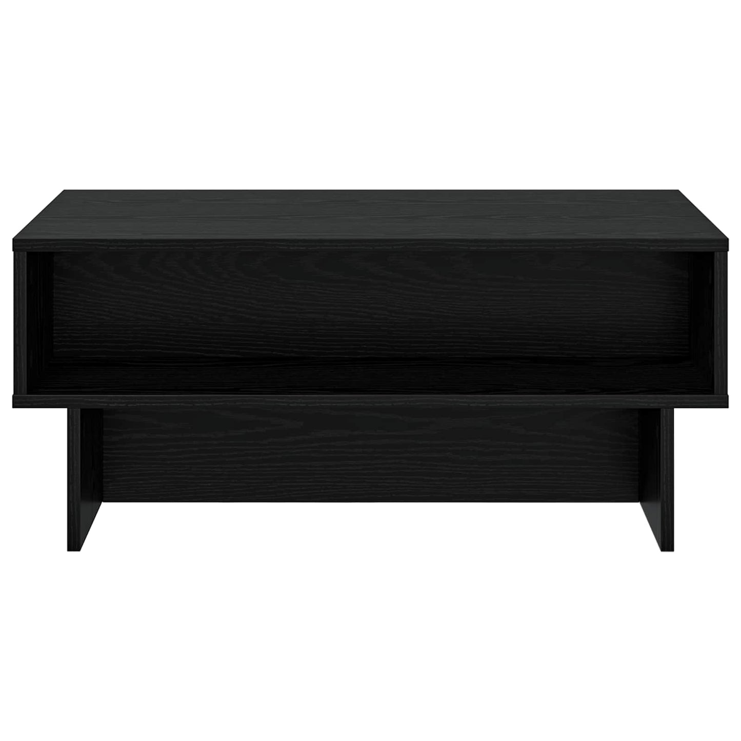 Couchtisch Schwarz Eichen-Optik 80 x 46 x 35 cm Holzwerkstoff