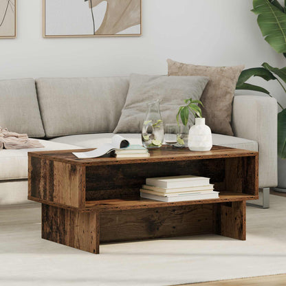vidaXL Couchtisch Altholz 80 x 46 x 35 cm Holzwerkstoff